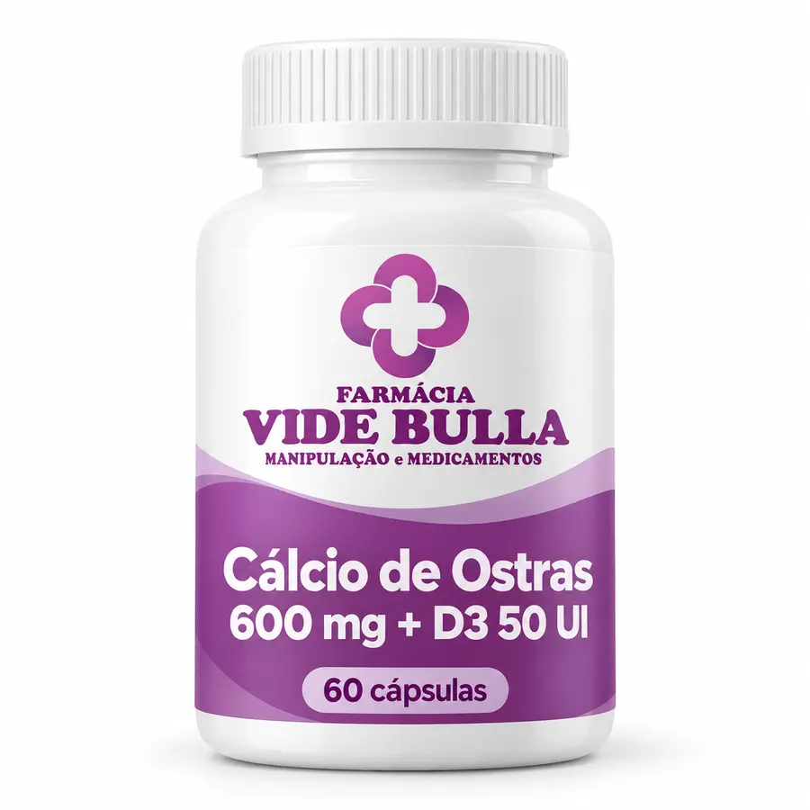 Imagem ilustrativa de Cálcio de ostras 600mg + Vitamina D3 50ui
