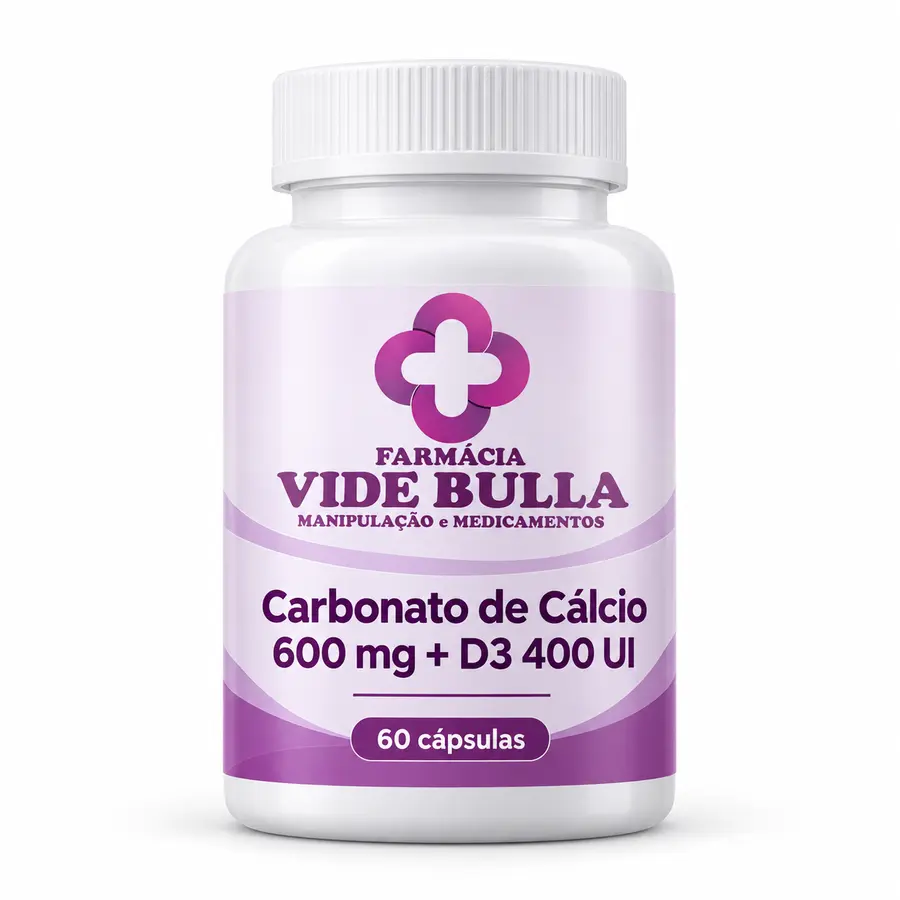 Imagem ilustrativa de Carbonato de cálcio 600mg + Vitamina D3 400ui